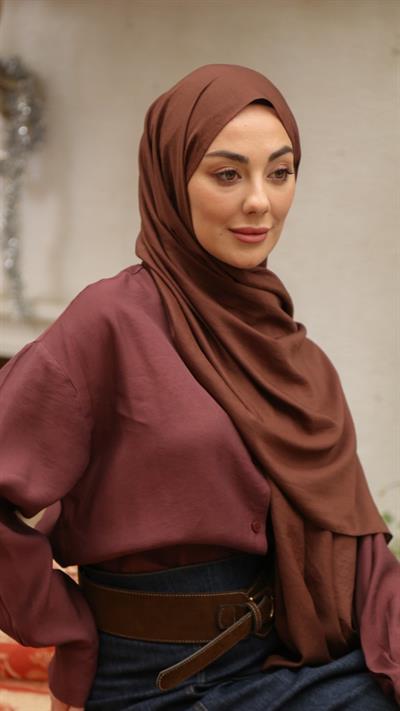 Locella Caz Ayrobin Şal Çikolata Kahve