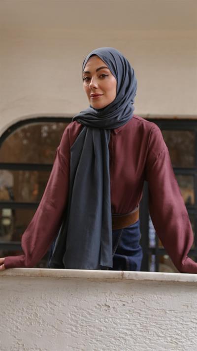 Locella Caz Ayrobin Şal Koyu Gri