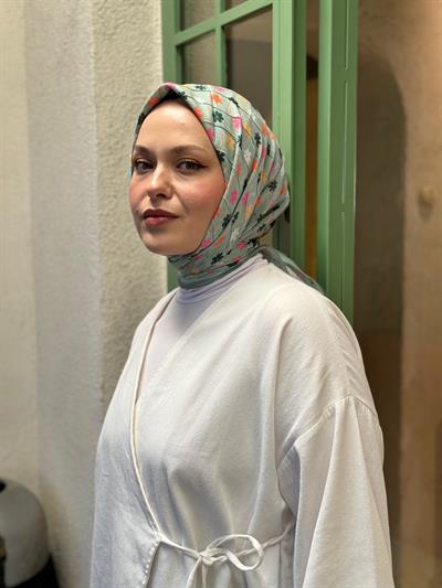 Locella Desenli Alfa Eşarp-4001