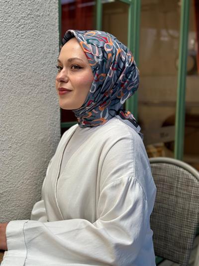 Locella Desenli Alfa Eşarp-4002