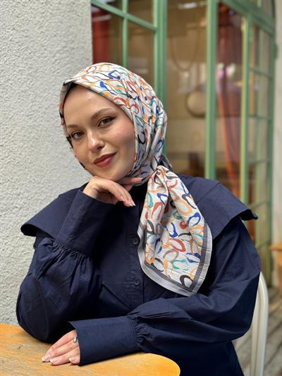 Locella Desenli Alfa Eşarp-4002