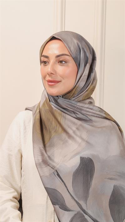 Locella Desenli Modal Şal Siyah-6