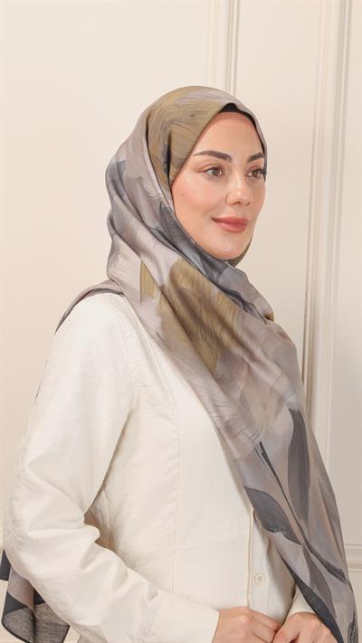 Locella Desenli Modal Şal Siyah-6