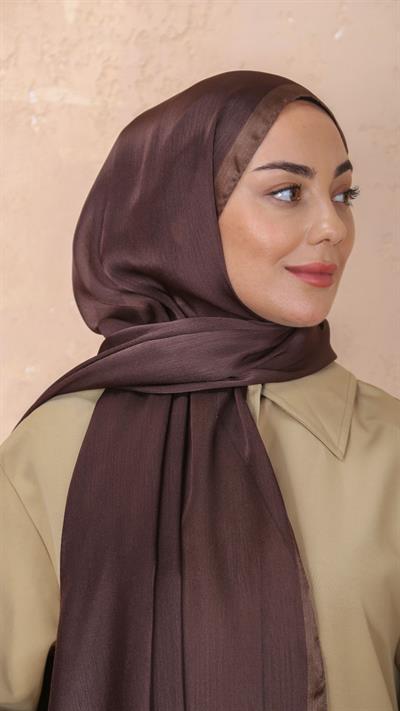 Locella İdol İpek Şal Acı Kahve-49