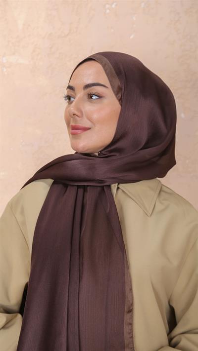 Locella İdol İpek Şal Acı Kahve-49