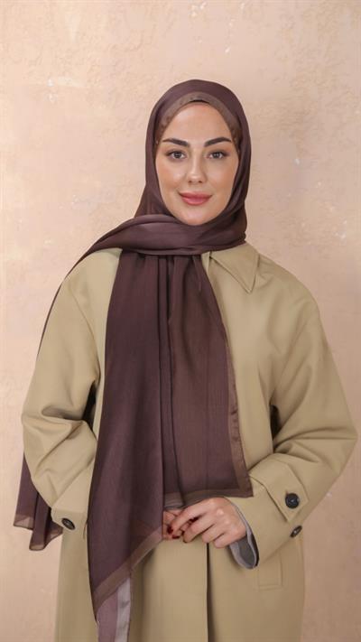Locella İdol İpek Şal Acı Kahve-49