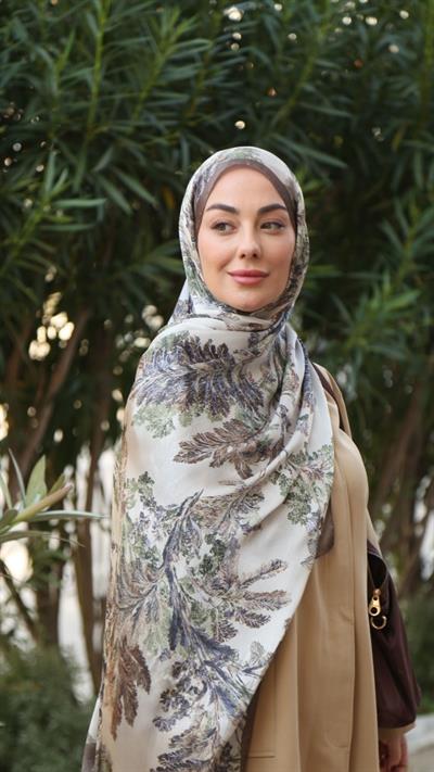 Locella İdol İpek Şal Bej-8