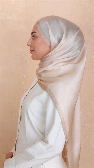 Locella İdol İpek Şal Bej-43