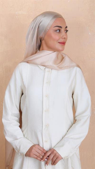 Locella İdol İpek Şal Bej-43