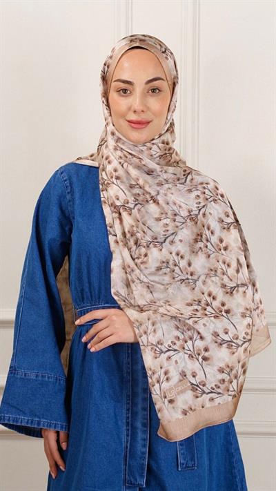 Locella İdol İpek Şal Camel-4