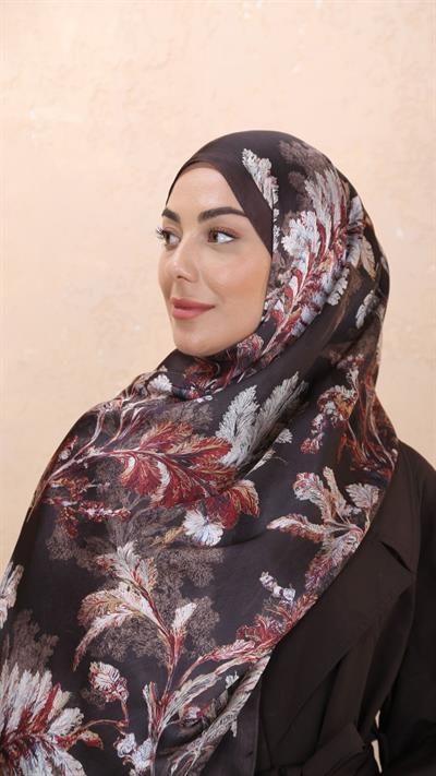 Locella İdol İpek Şal Kahve-7