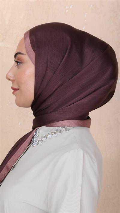 Locella İdol İpek Şal Kestane-29