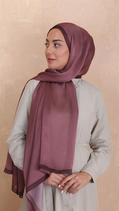 Locella İdol İpek Şal Koyu Pembe-27