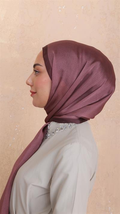 Locella İdol İpek Şal Koyu Pembe-27