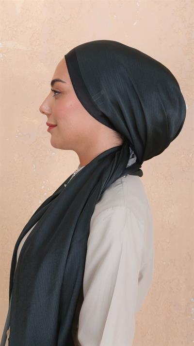 Locella İdol İpek Şal Koyu Yeşil-40