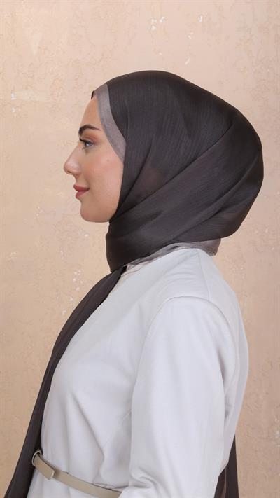 Locella İdol İpek Şal Küllü Kahve-32