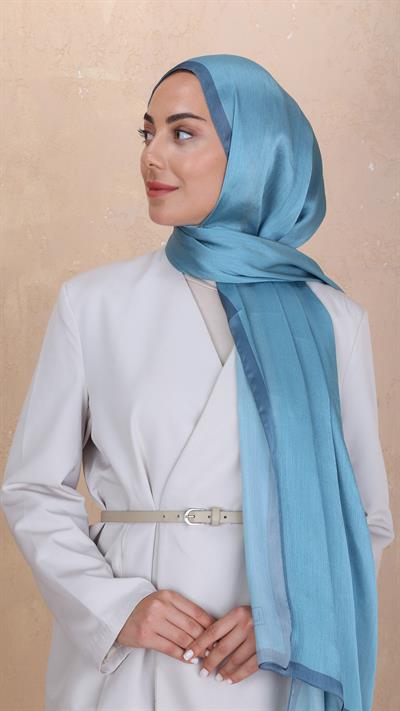 Locella İdol İpek Şal Mavi-47