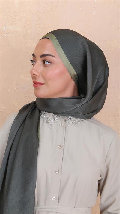Locella İdol İpek Şal Olive-7