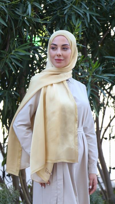 Locella İdol İpek Şal Sarı-1