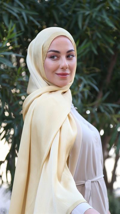 Locella İdol İpek Şal Sarı-1