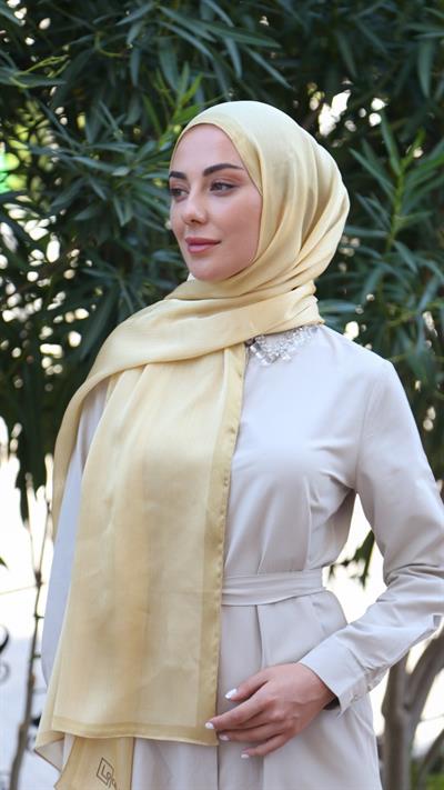 Locella İdol İpek Şal Sarı-1