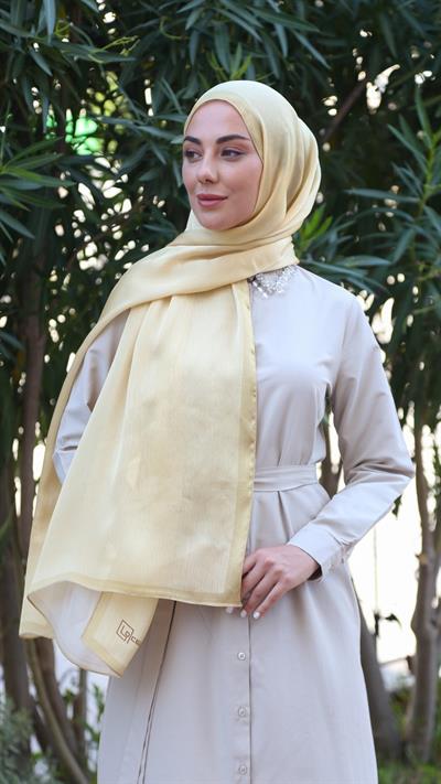 Locella İdol İpek Şal Sarı-1
