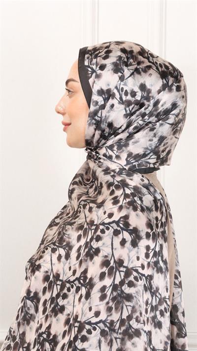 Locella İdol İpek Şal Siyah-9