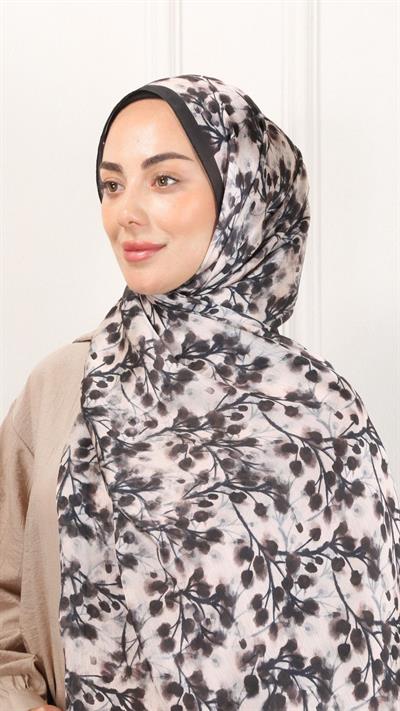 Locella İdol İpek Şal Siyah-9