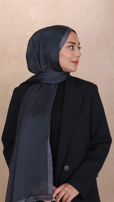 Locella İdol İpek Şal Siyah-39
