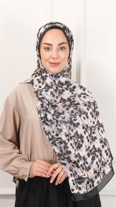 Locella İdol İpek Şal Siyah-9