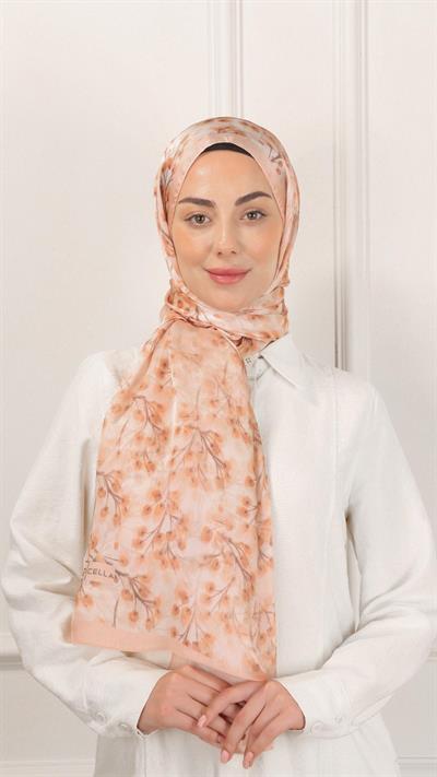 Locella İdol İpek Şal Somon-11