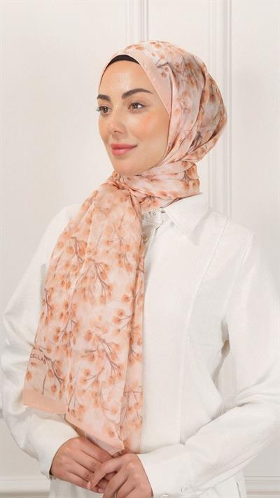 Locella İdol İpek Şal Somon-11