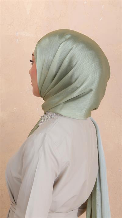 Locella İdol İpek Şal Yeşil-4