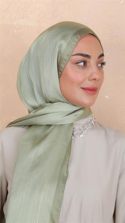 Locella İdol İpek Şal Yeşil-4