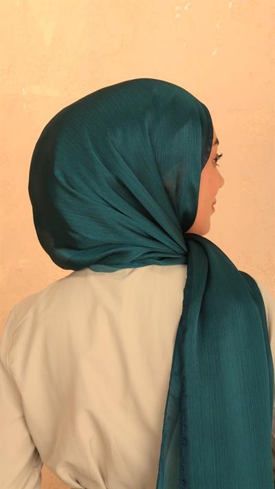 Locella İdol İpek Şal Zümrüt Yeşili-2