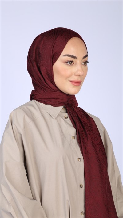 Locella Jakar Şal Bordo