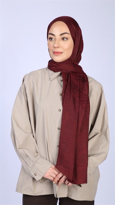 Locella Jakar Şal Bordo