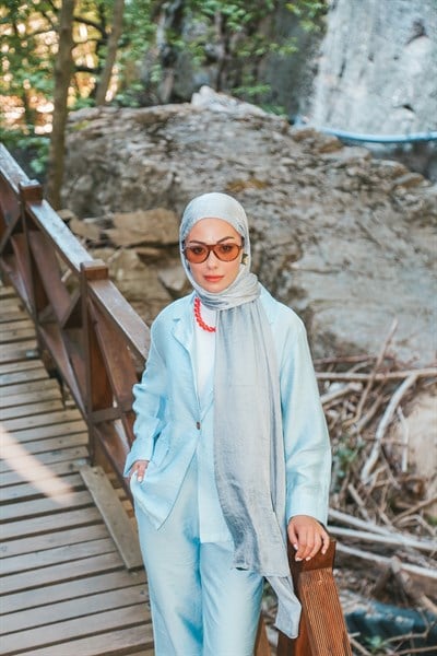 Locella Jakar Şal Gri