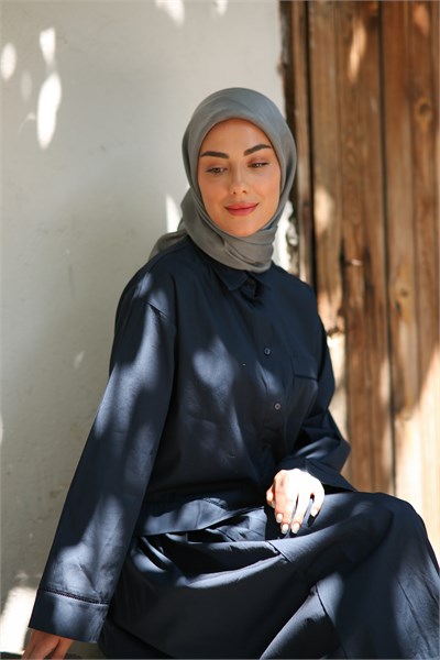 Locella Kehribar Eşarp Antrasit