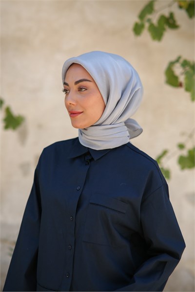 Locella Kehribar Eşarp Gri