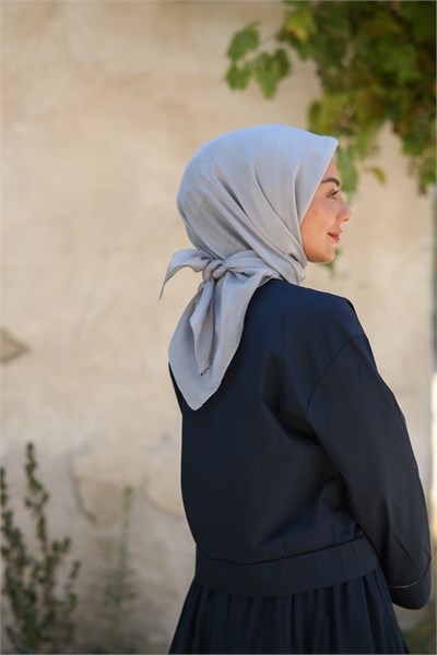 Locella Kehribar Eşarp Gri