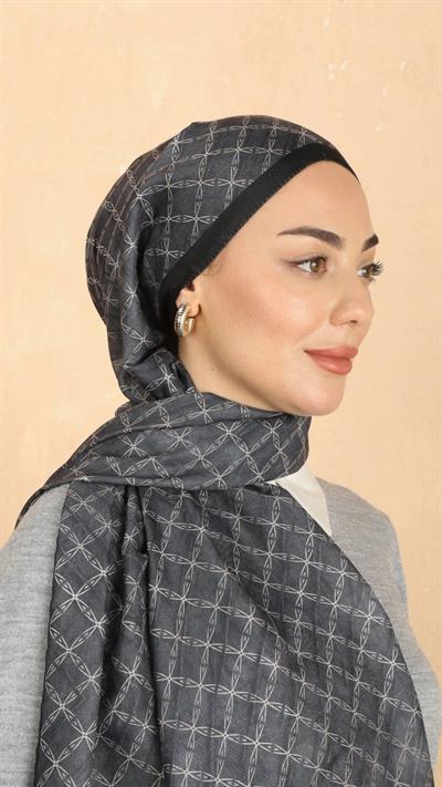 Locella Koza Pamuk Şal Antrasit