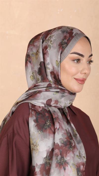 Locella Koza Pamuk Şal Açık Vizon