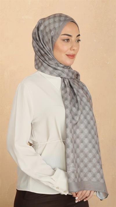 Locella Koza Pamuk Şal Açık Vizon