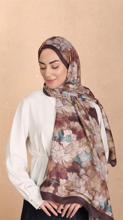 Locella Koza Pamuk Şal Acı Kahve