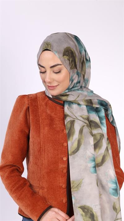 Locella Koza Pamuk Şal Açık Vizon