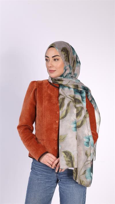 Locella Koza Pamuk Şal Açık Vizon