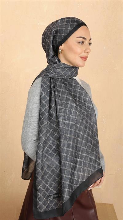 Locella Koza Pamuk Şal Antrasit