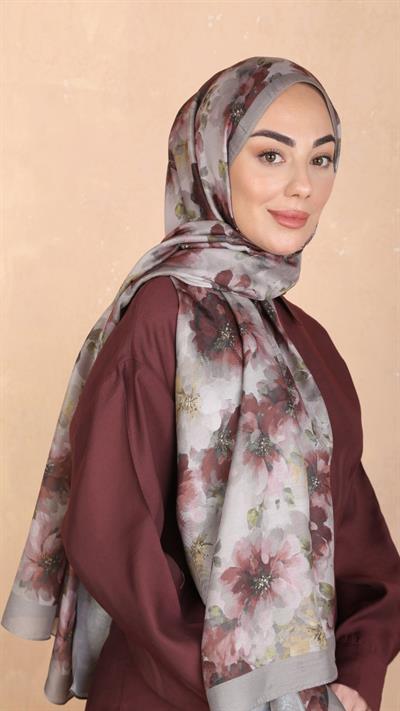 Locella Koza Pamuk Şal Açık Vizon