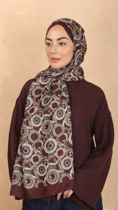 Locella Koza Pamuk Şal Bordo